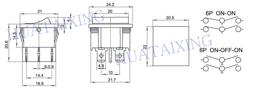 船型復(fù)位開關(guān)